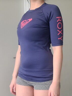 Roxy Y2k Vintage Logo Short Sleeve Athletic T-shirts